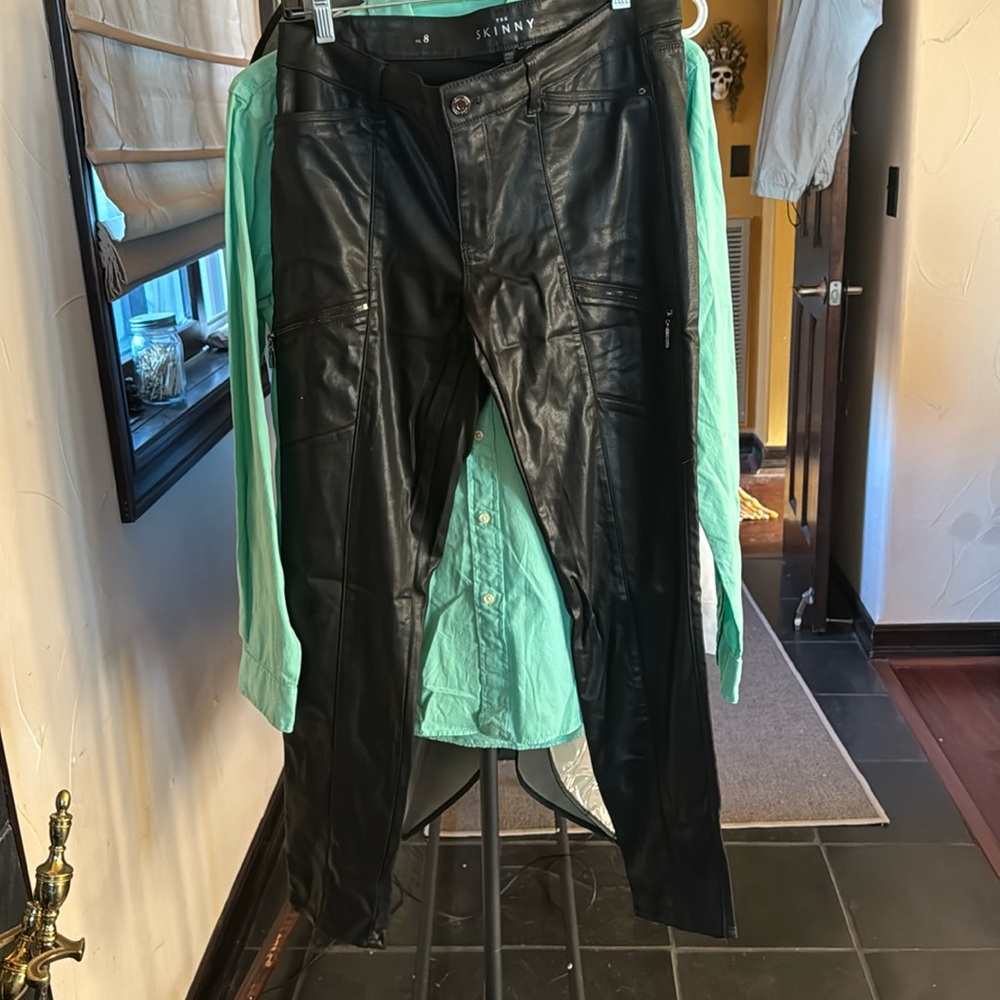 White House Black Market Black coated pants